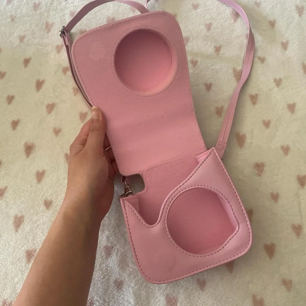 Pink Instax Polaroid Camera Bag